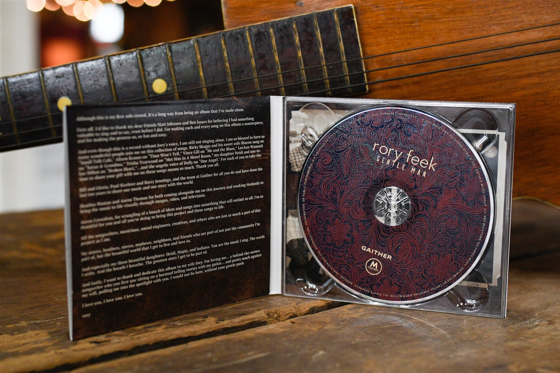 Rory Feek 'GENTLE MAN' Autographed CD
